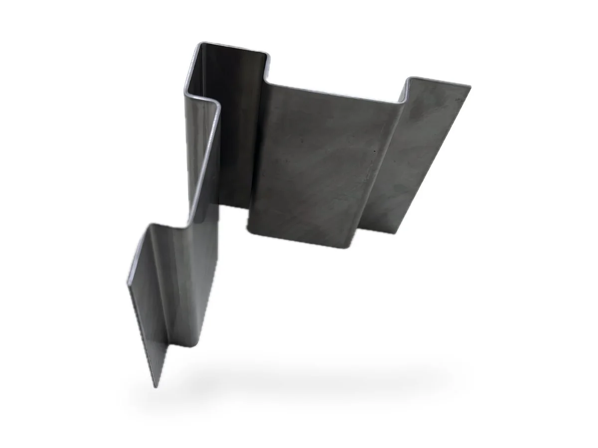 Folded section in plain mill finish